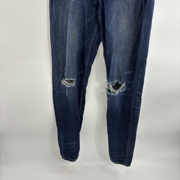 Daytrip Womens 29 Lynx High Rise Skinny Jeans Dark Wash Distressed Stretch Denim - Picture 2 of 6